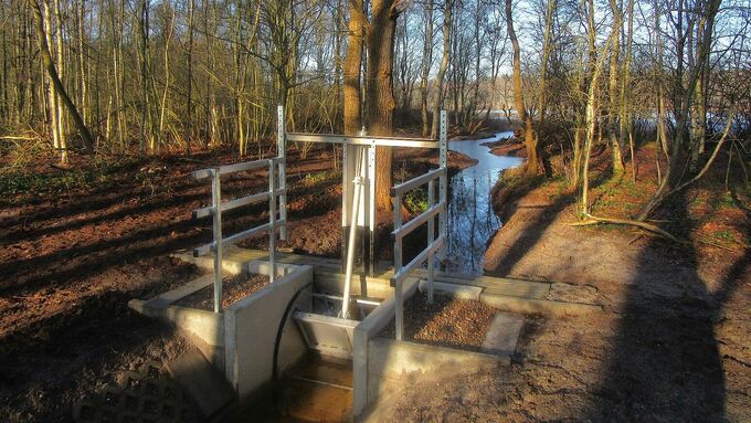 Neues regulierbares Stauwehr