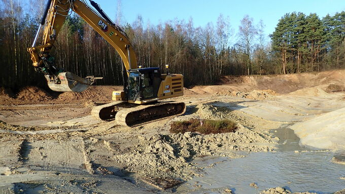 Small waterbodies were created through the targeted use of dredging.