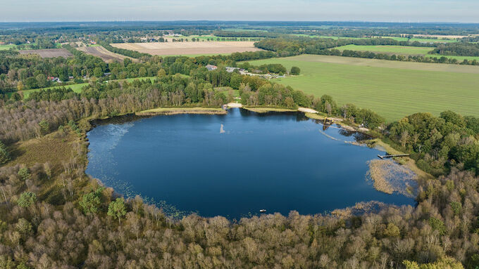 Drohnenfoto vom Silbersee.